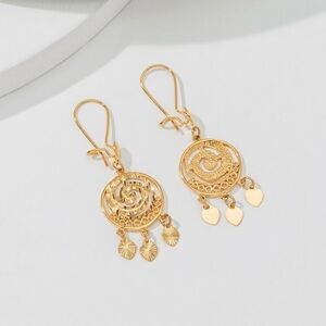 18K gold plated earrings stainless Steel